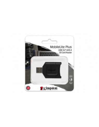 Kingston Technology MobileLite Plus lettore di schede USB 3.2 Gen 1 (3.1 Gen 1) Type-A Nero