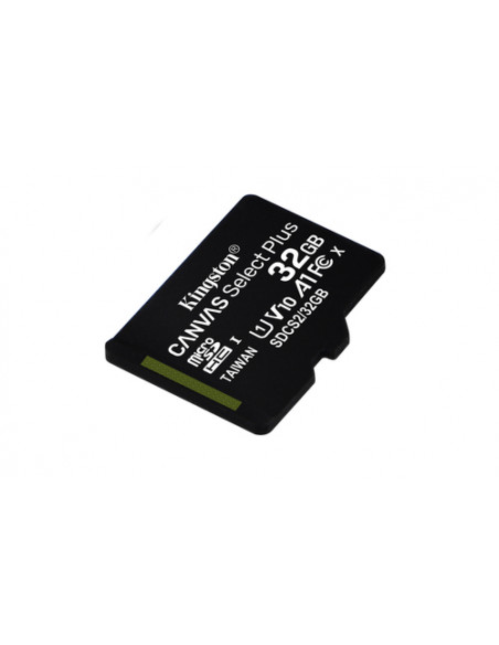 Kingston Technology Scheda micSDHC Canvas Select Plus 100R A1 C10 da 32GB confezione singola senza adattatore