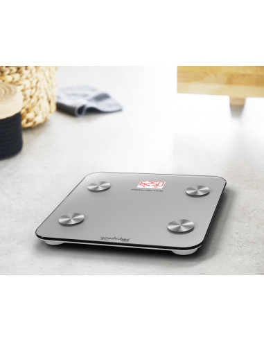 Rowenta Goodvibes LIFE BR9600 Quadrato Argento Bilancia pesapersone elettronica