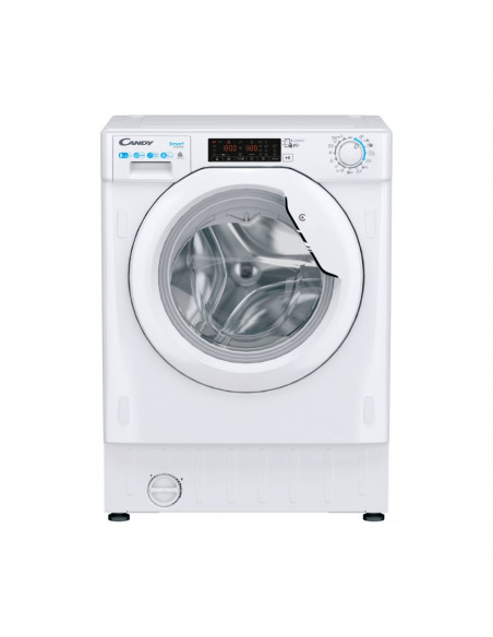 Candy Smart Inverter CBDO485TWME/1-S lavasciuga Da incasso Caricamento frontale Bianco D