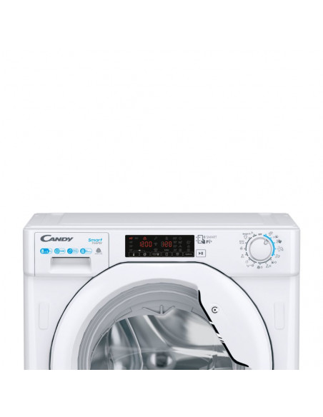 Candy Smart Inverter CBDO485TWME/1-S lavasciuga Da incasso Caricamento frontale Bianco D