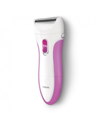 Philips SatinShave Essential Rasoio senza filo Wet & Dry bianco e rosa HP6341/00
