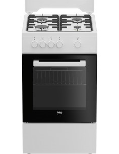 Beko FSG522DWC Cucina Gas Nero, Bianco