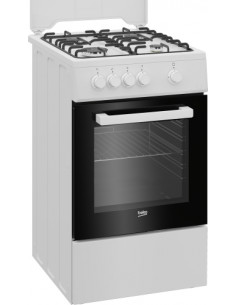 Beko FSG522DWC Cucina Gas Nero, Bianco 2