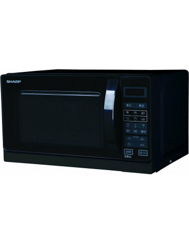 Sharp R-742BKW forno a microonde Nero Microonde con grill Superficie piana 25 L 900 W