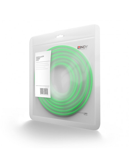 Lindy 48046 cavo di rete Verde 0,5 m Cat6 U/UTP (UTP)