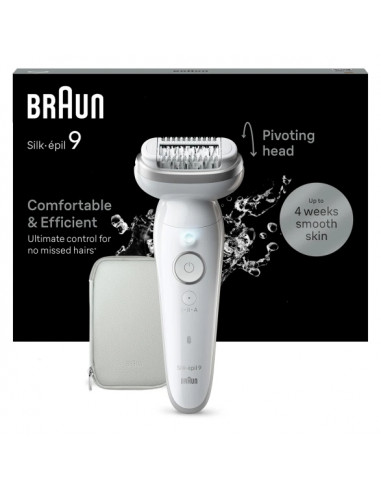 Braun Silk-épil 9 BR2-225328 epilatore 40 pinzette Grigio, Bianco