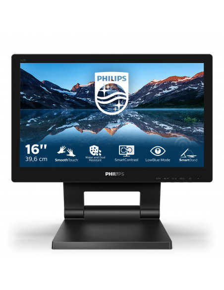 Philips 162B9T/00 Monitor PC 39,6 cm (15.6") 1366 x 768 Pixel HD LCD Touch screen Nero