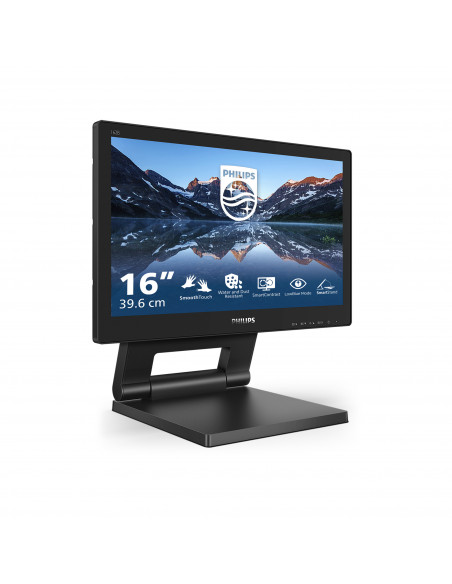 Philips 162B9T/00 Monitor PC 39,6 cm (15.6") 1366 x 768 Pixel HD LCD Touch screen Nero