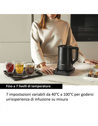 Haier SERIE 5, Bollitore, Nero, HKE5A 011