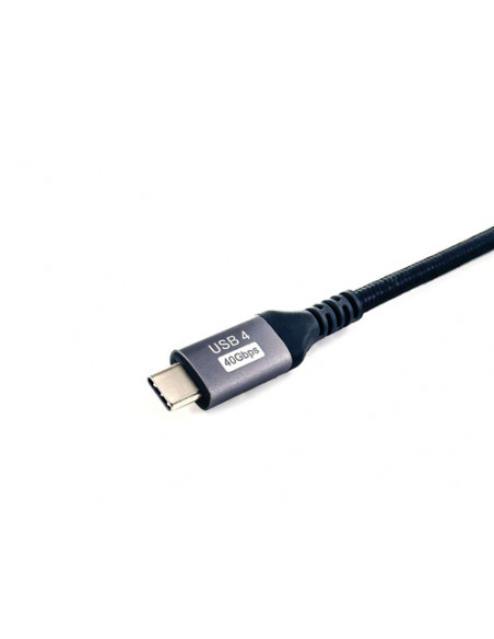 Equip 128381 Cavo USB 4 Gen 3 da C a C, M/M, 1,2 m, PD3.1 240W, 8K/60Hz, 40Gbps, nero