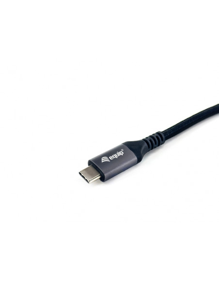 Equip 128381 Cavo USB 4 Gen 3 da C a C, M/M, 1,2 m, PD3.1 240W, 8K/60Hz, 40Gbps, nero