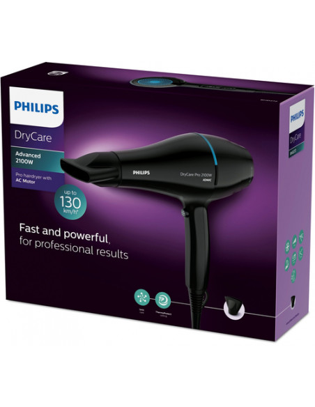 Philips DryCare Asciugacapelli professionale con asciugatura veloce e potente motore AC 2100W BHD272/00