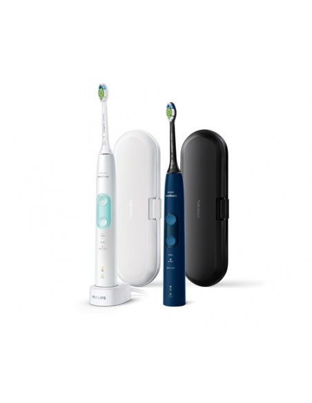 Philips Sonicare ProtectiveClean 5100 4500 series Spazzolini Elettrico Sonici, con custodia da viaggio, confezione da 1 Spazzoli