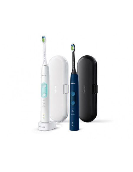 Philips Sonicare ProtectiveClean 5100 4500 series Spazzolini Elettrico Sonici, con custodia da viaggio, confezione da 1 Spazzoli