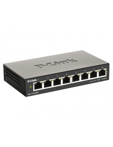 D-Link DGS-1100-08V2 Gestito L2 Gigabit Ethernet (10/100/1000) Nero