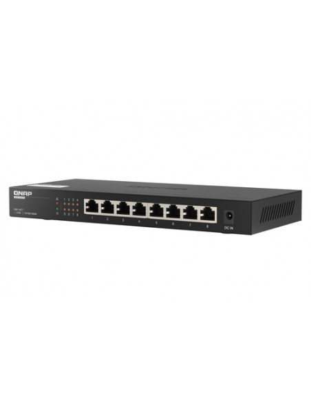 QNAP QSW-1108-8T switch di rete Non gestito 2.5G Ethernet (100/1000/2500) Nero