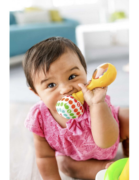 Fisher-Price Little People Maracas Baby Scoperte, 2 Coloratissime Maracas da Afferrare, Scuotere e Suonare, Giocattolo per Bambi