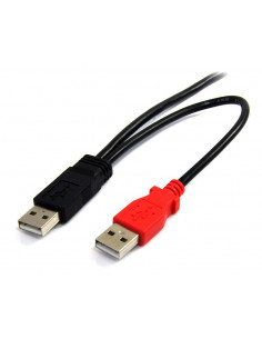 StarTech.com Cavo a doppia alimentazione per disco rigido esterno HDD a splitter Y - cavo USB A a mini B da 1,8m 2