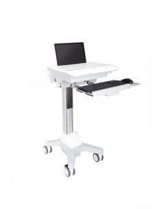Multibrackets 0766 carrello e supporto multimediale Argento, Bianco Computer portatile Carrello multimediale