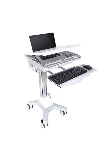 Multibrackets 0766 carrello e supporto multimediale Argento, Bianco Computer portatile Carrello multimediale