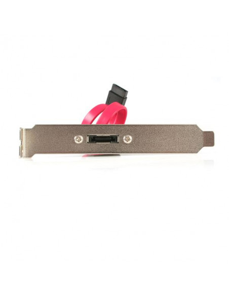 StarTech.com eSATA Cable with External Slot Plate cavo SATA 0,3 m Nero