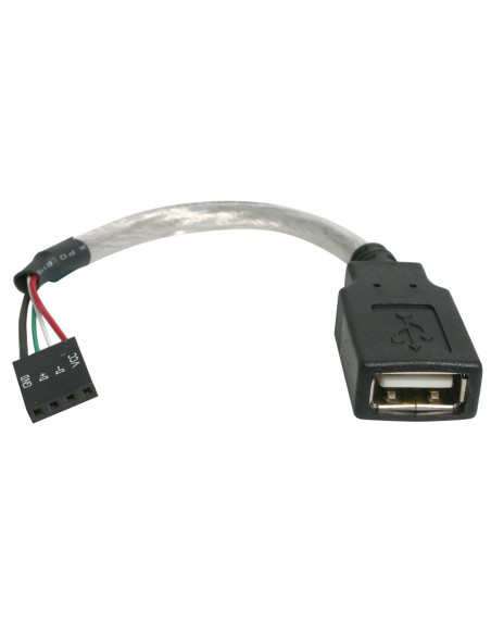 StarTech.com Cavo USB 2.0 15 cm - USB A femmina a collettore scheda madre USB 4 pin F/F