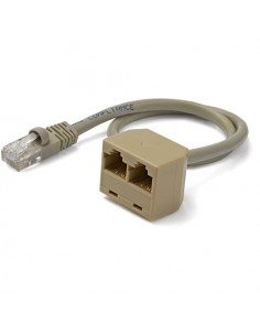 StarTech.com Cavo Adattatore sdoppiatore RJ45 2 a 1 - F/M