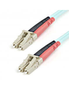StarTech.com Cavo di rete patch Duplex in fibra ottica multimodale LSZH 50/125 da 10 Gb 1m LC-LC - acqua