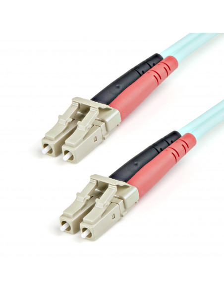 StarTech.com Cavo di rete patch Duplex in fibra ottica multimodale LSZH 50/125 da 10 Gb 1m LC-LC - acqua