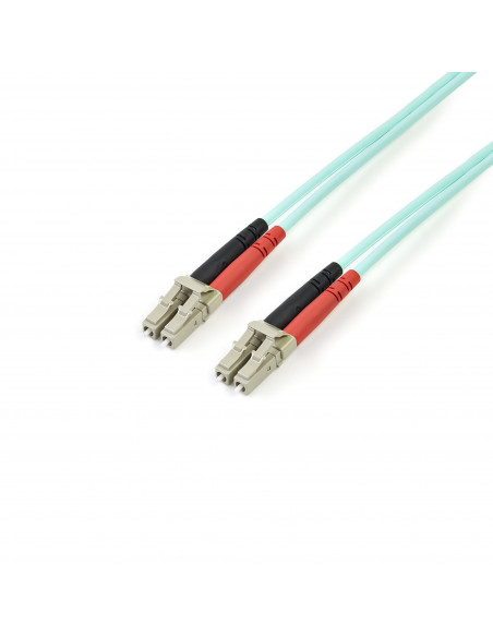 StarTech.com Cavo di rete patch Duplex in fibra ottica multimodale LSZH 50/125 da 10 Gb 5m LC-LC - acqua