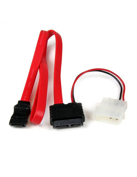 StarTech.com Cavo adattatore slimline SATA a SATA e alimentazione LP4 50 cm