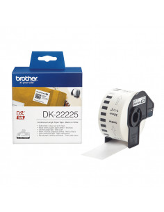 Brother DK-22225 nastro per etichettatrice Nero su bianco