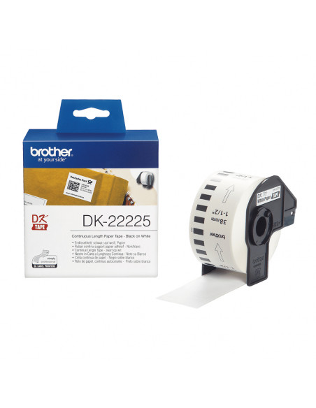 Brother DK-22225 nastro per etichettatrice Nero su bianco