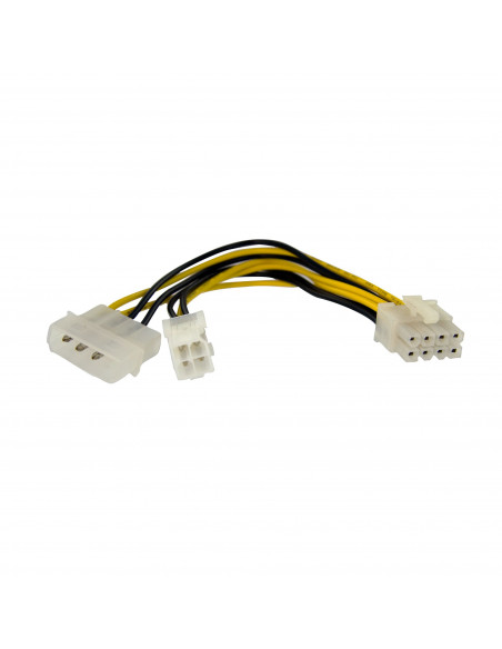 StarTech.com Adattatore alimentatore EPS 4 poli a 8 poli con LP4 F/M 15 cm