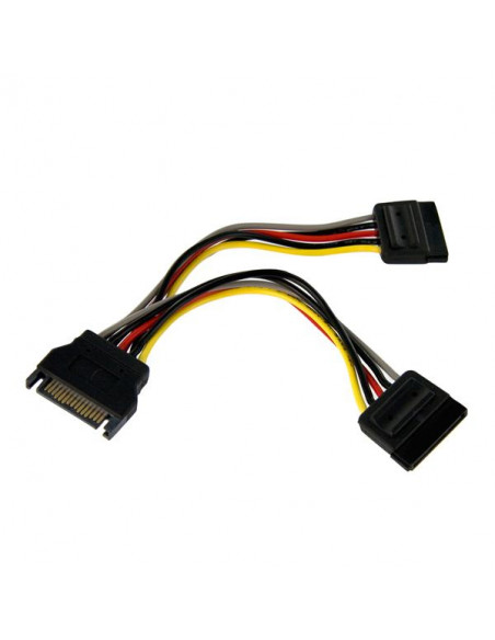 StarTech.com Cavo di alimentazione SATA - Cavo Sdoppiatore Y di Alimentazione SATA - Connettore alimentazione splitter SATA M/F 