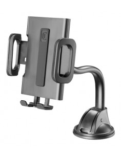 Cellularline Hug Flexi - Universal Supporto smartphone da auto con fissaggio a ventosa
