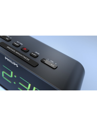 Philips TAR3306/12 sveglia Sveglia digitale Nero