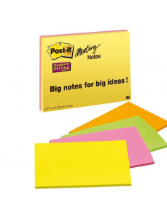 3M 6845-SSP pouch autoadesiva Rettangolo Multicolore 45 fogli Autoadesivo