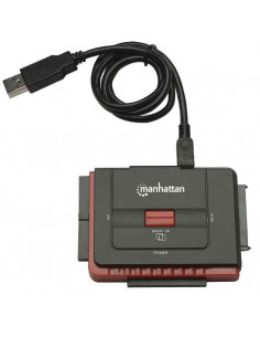 Manhattan 179195 replicatore di porte e docking station per laptop USB tipo A Nero