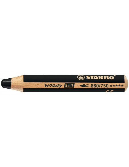 STABILO woody 3 in 1 Nero 1 pz
