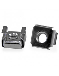 StarTech.com Confezione da 50 dadi ingabbiati M6 per armadi server rack