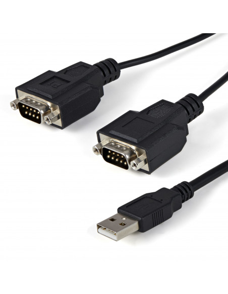 StarTech.com Cavo adattatore RS-232 USB FTDI a seriale 2 porta, con interfaccia COM