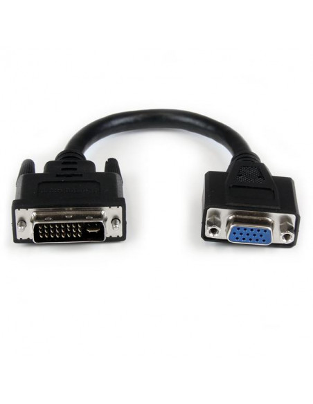 StarTech.com Adattatore cavo DVI a VGA da 20 cm - DVI-I maschio a VGA femmina
