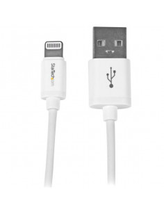 StarTech.com Cavo Connettore Lightning 8-pin Apple a USB di tipo Slim per iPhone / iPod / iPad da 1m - Bianco