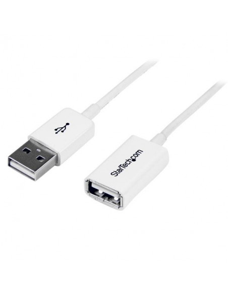 StarTech.com Cavo di prolunga USB 2.0 da 2 m A ad A - M/F, colore bianco