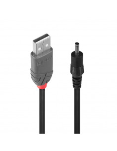 Lindy 70266 cavo di alimentazione Nero 1,5 m USB A