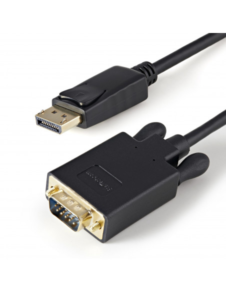 StarTech.com Cavo da DisplayPort a VGA da 1 m - Cavo adattatore da DisplayPort a VGA attivo - Video 1080p - Cavo monitor da DP a