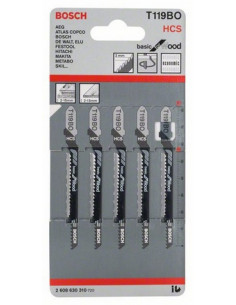 Bosch 2 608 630 310 lama per sega a gattuccio, sega a traforo e sega universale Lama per seghetto alternativo Acciaio al carboni