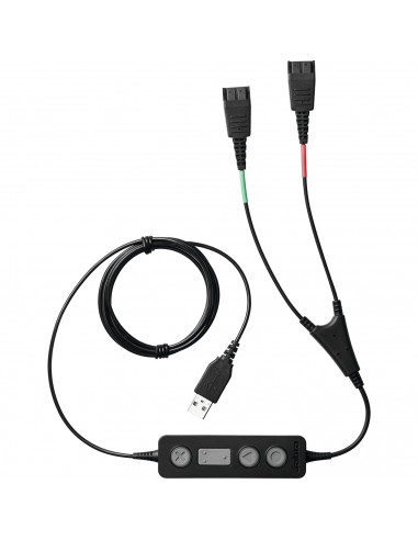 Jabra 265-09 cavo audio USB2.0 2x QD Nero